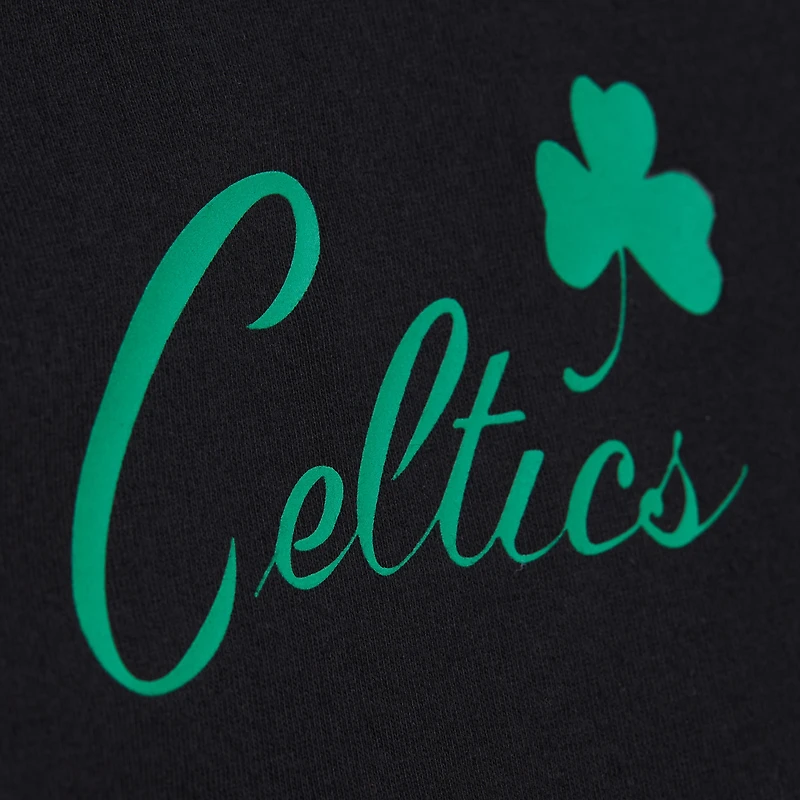 T-shirt noir de qualité supérieure pour homme la collection Black Out des Boston Celtics