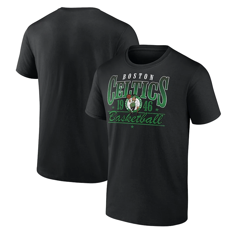 T-shirt noir pour homme des Boston Celtics « Give and Go Play »