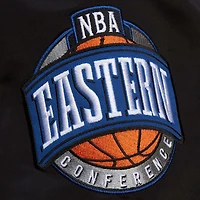 Veste zippée en satin noir pour homme de la collection Hardwood Classics Blackout des Boston Celtics