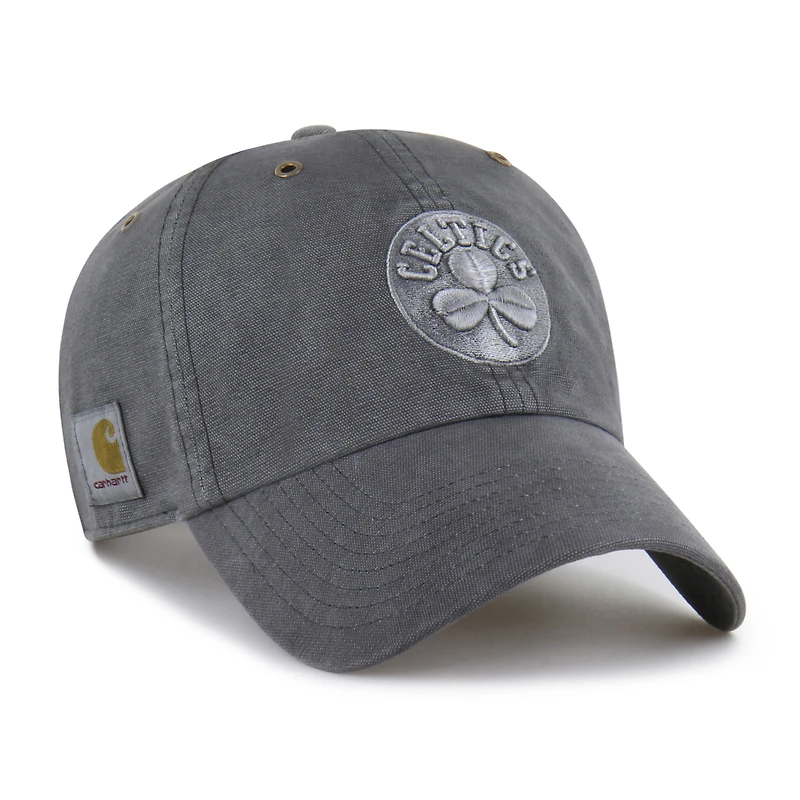Men's Carhartt x '47 Charcoal Boston Celtics Clean Up Adjustable Hat