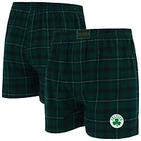 Men's Concepts Sport Kelly Green/Black Boston Celtics Hawthorn Flannel Boxer