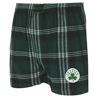 Boxer court en flanelle pour homme Concepts Sport Kelly Green Boston Celtics Region