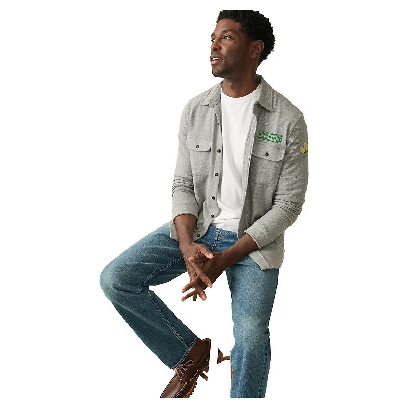 Pull-over FAHERTY gris Boston Celtics Legend pour homme
