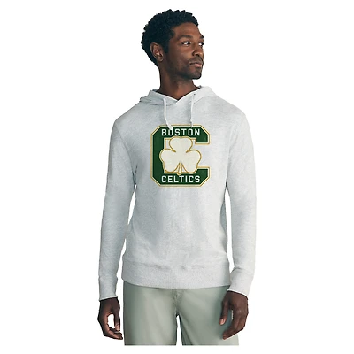 Men's FAHERTY  Heather Gray Boston Celtics Sunwashed Slub Lightweight Hoodie