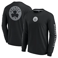 T-shirt à manches longues Fanatics pour hommes Boston Celtics Elements Strive noir