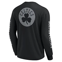 Men's Fanatics Gray Boston Celtics Elements Strive Long Sleeve T-Shirt