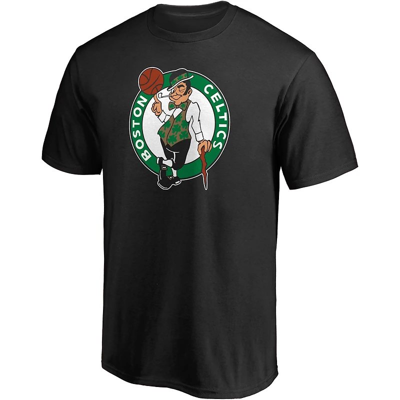 Men's Fanatics Black Boston Celtics Primary Team Logo T-Shirt