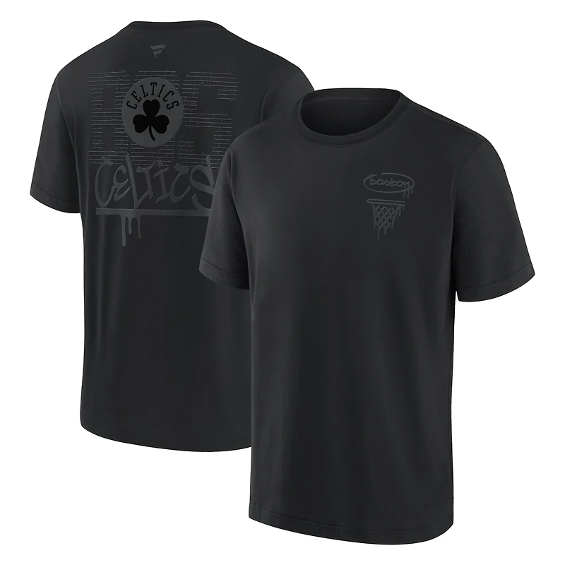 T-shirt épais Fanatics Boston Celtics Blackout pour homme