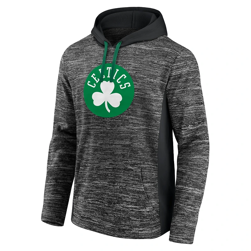 Men's Fanatics Charcoal Boston Celtics Instant Replay Colorblock - Pullover Hoodie