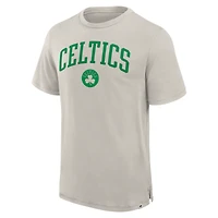 Men's Fanatics  Cream Boston Celtics Crossover Collection Pull Up Jumper Shot Premium T-Shirt