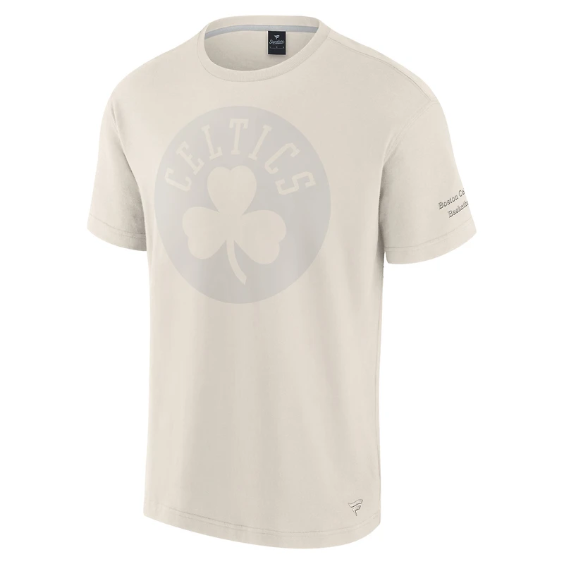 Men's Fanatics Cream Boston Celtics Elements Iconic T-Shirt