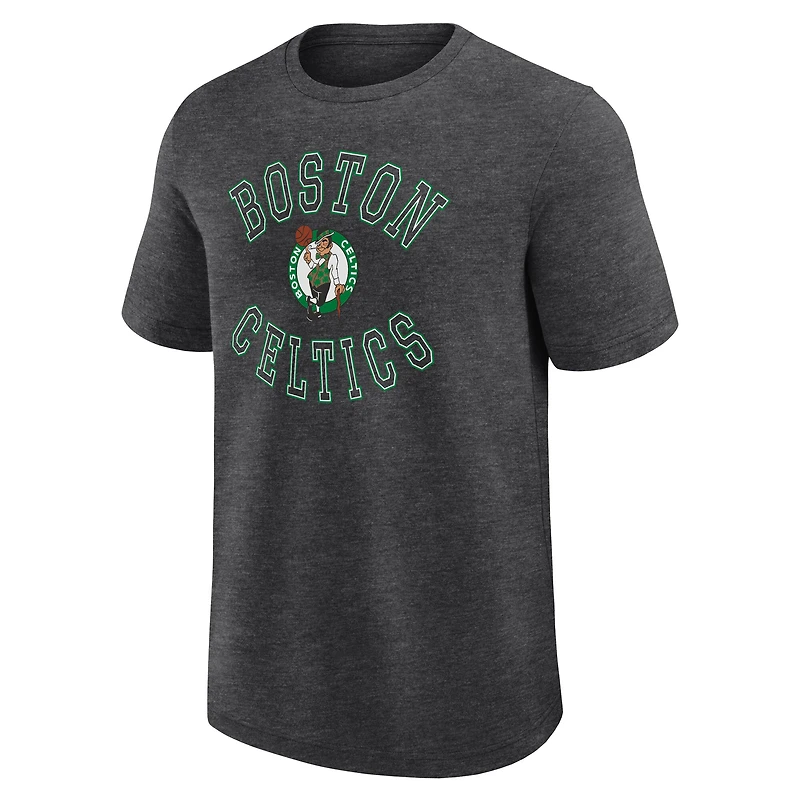 T-shirt Fanatics Heather Anthracite pour homme, motif succès des Boston Celtics