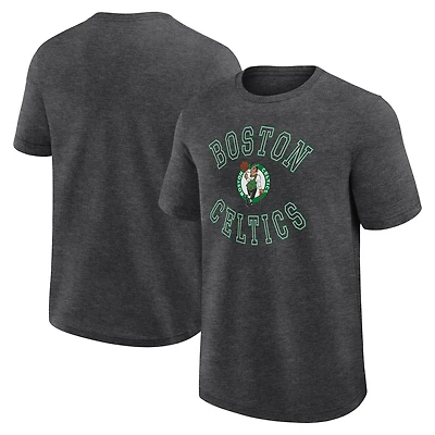 T-shirt Fanatics Heather Anthracite pour homme, motif succès des Boston Celtics