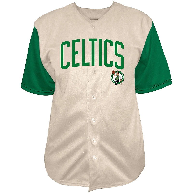 Maillot de baseball crème Jayson Tatum Boston Celtics pour homme (Fanatics)