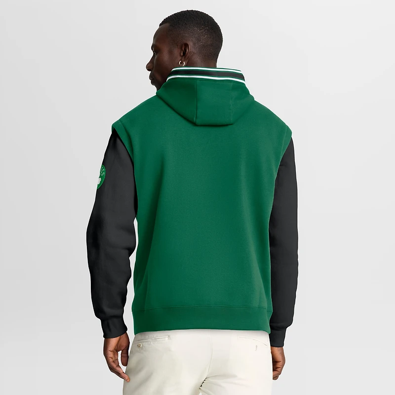 Sweat à capuche Fanatics Kelly Green/Black Boston Celtics Half Court Shot Clock Fastbreak pour homme