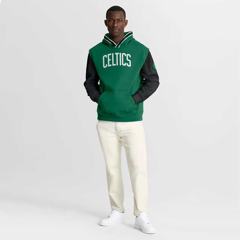 Sweat à capuche Fanatics Kelly Green/Black Boston Celtics Half Court Shot Clock Fastbreak pour homme