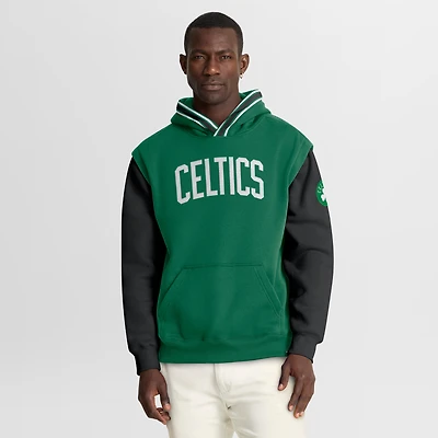 Sweat à capuche Fanatics Kelly Green/Black Boston Celtics Half Court Shot Clock Fastbreak pour homme