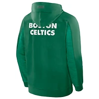 Men's Fanatics Kelly Green Boston Celtics Back Door Cut Play Defender Full-Zip Hoodie