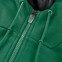 Men's Fanatics Kelly Green Boston Celtics Back Door Cut Play Defender Full-Zip Hoodie