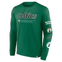 Men's Fanatics Kelly Green Boston Celtics Baseline Long Sleeve T-Shirt