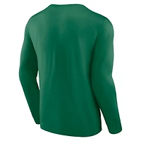 Men's Fanatics Kelly Green Boston Celtics Baseline Long Sleeve T-Shirt