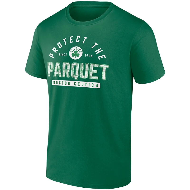 Men's Fanatics Kelly Green Boston Celtics Protect The Parquet Hometown Collection T-Shirt