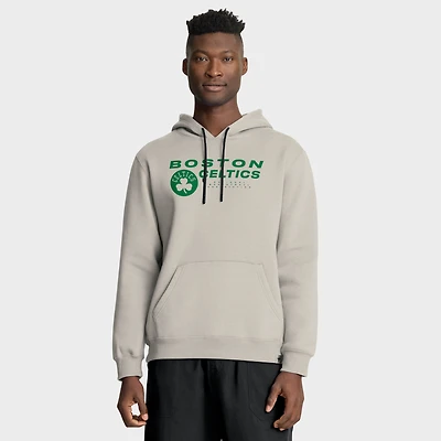 Men's Fanatics Off White Boston Celtics Crossover Collection Blocked Shot Premium Pullover Hoodie