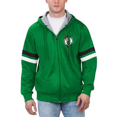 Veste à capuche entièrement zippée pour hommes G-III Sports by Carl Banks Kelly Green Boston Celtics Contender