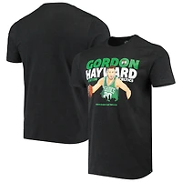 T-shirt graphique pour homme Gordon Hayward noir chiné Boston Celtics Player