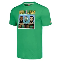 Men's Homage Jaylen Brown/Jayson Tatum Heathered Green Boston Celtics NBA Jam Tri-Blend T-Shirt