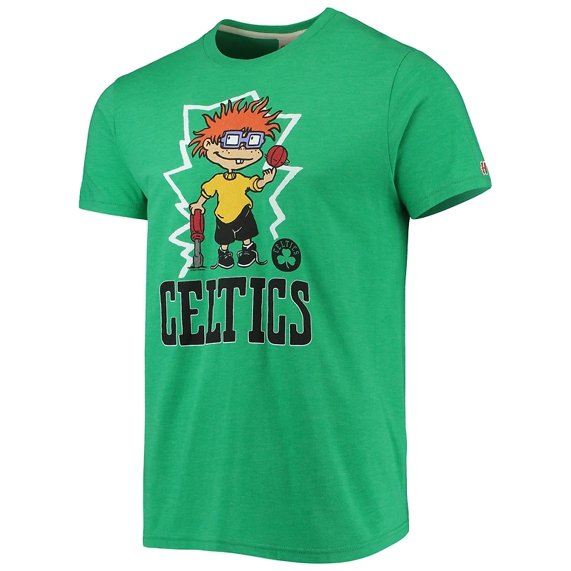 Men's Homage Kelly Green Boston Celtics NBA x Rugrats Tri-Blend T-Shirt