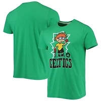 T-shirt à trois mélanges Hommage Kelly Green Boston Celtics NBA x Razmoket pour homme