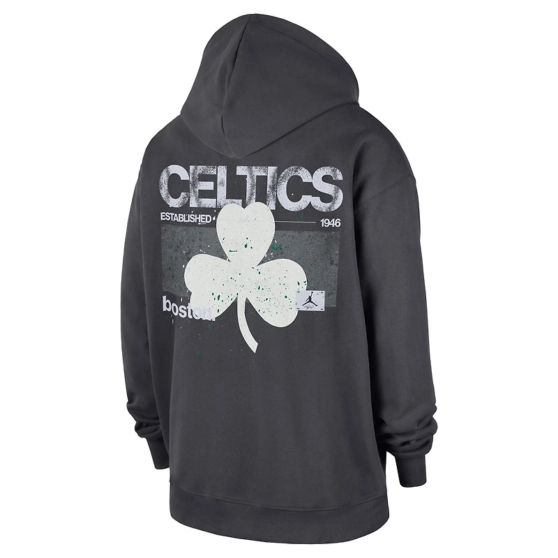 Men's Jordan Brand Anthracite Boston Celtics Statement Jumpman Flight Premiere Hoodie