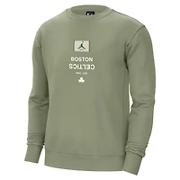 Men's Jordan Brand Green Boston Celtics Courtside Statement Edition Heavyweight Pullover Sweatshirt