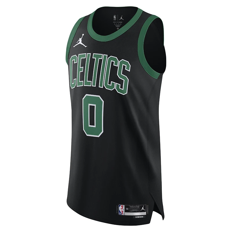 Maillot de joueur authentique Jordan Brand Jayson Tatum noir des Boston Celtics pour hommes - Édition Statement
