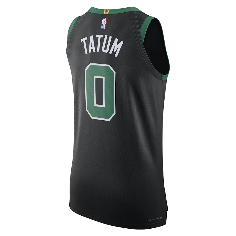 Men's Jordan Brand Jayson Tatum Black Boston Celtics Authentic Player Jersey - Statement Edition