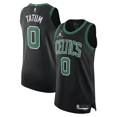 Maillot de joueur authentique Jordan Brand Jayson Tatum noir des Boston Celtics pour hommes - Édition Statement