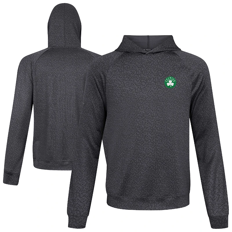 Sweat à capuche noir Challenger des Boston Celtics pour homme Levelwear