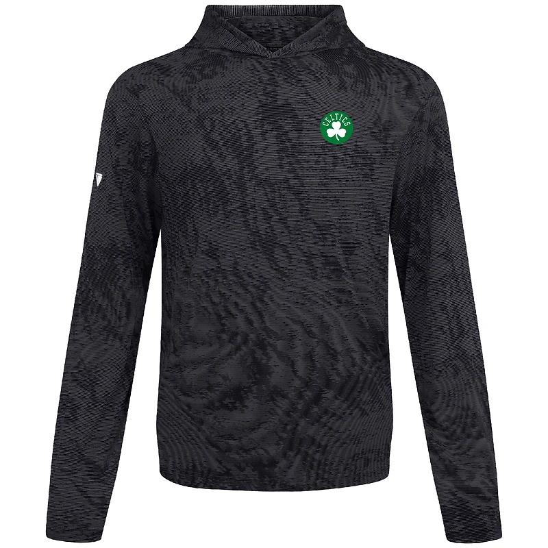 Men's Levelwear Black Boston Celtics Platform Pullover Hoodie
