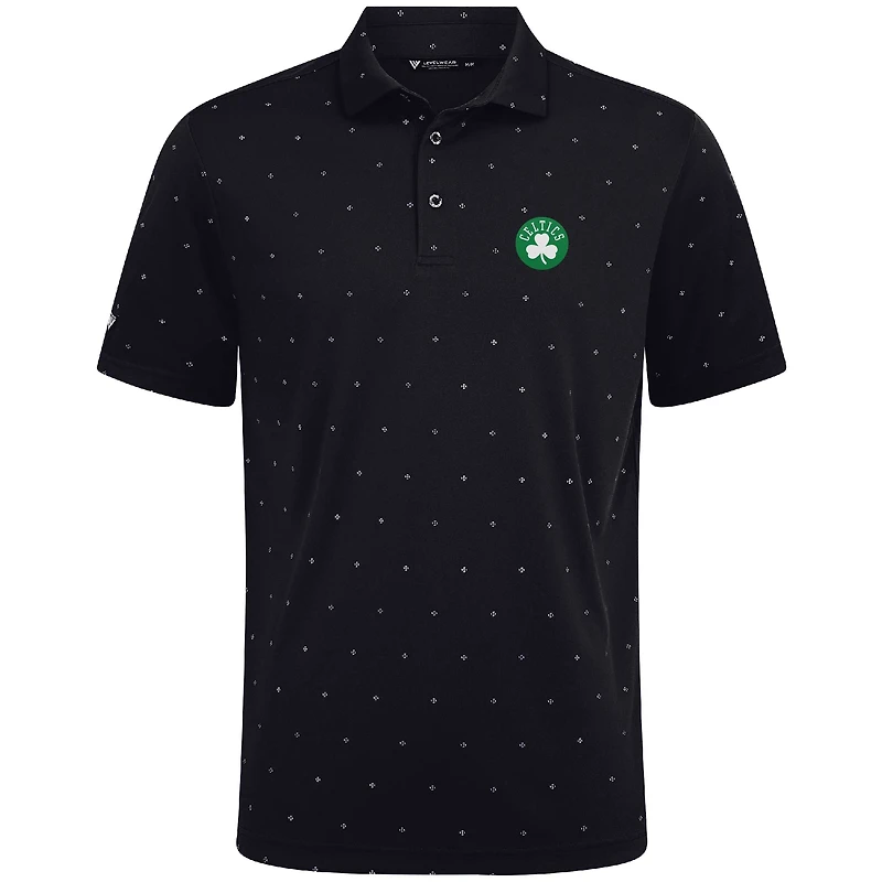Polo Vision noir des Boston Celtics pour homme Levelwear
