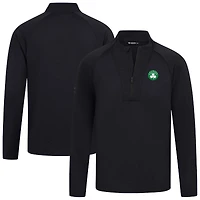 Men's Levelwear Black Boston Celtics Volley Quarter-Zip Top