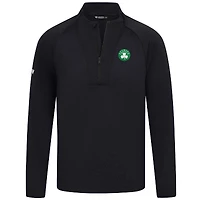 Men's Levelwear Black Boston Celtics Volley Quarter-Zip Top