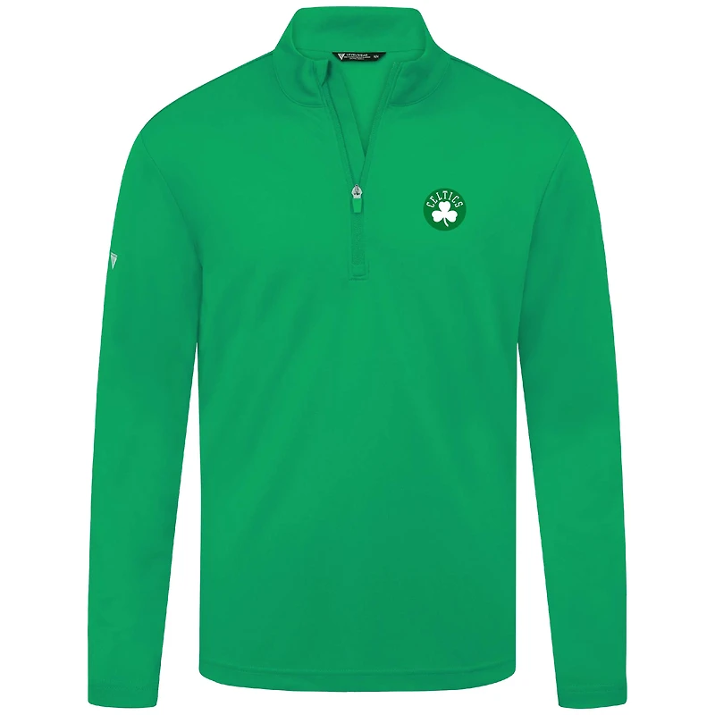 Men's Levelwear Green Boston Celtics Heron Quarter-Zip Top