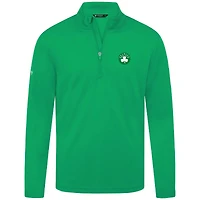 Men's Levelwear Green Boston Celtics Heron Quarter-Zip Top