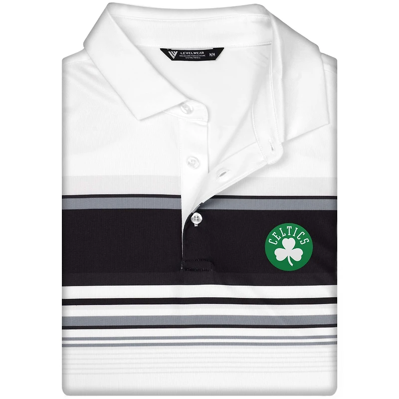 Polo blanc Onward des Boston Celtics pour homme Levelwear