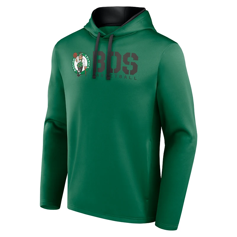 Men's Logo Athletic Kelly Green Boston Celtics Head Start Pullover Hoodie