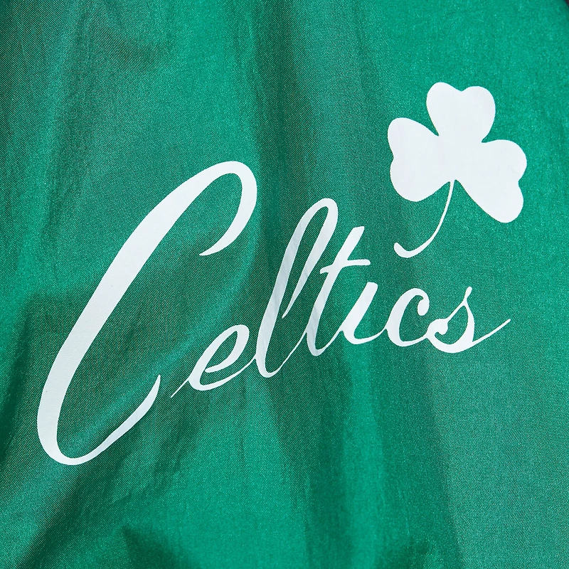 Veste coupe-vent entièrement zippée de qualité supérieure Mitchell & Ness Boston Celtics Hardwood Classics Big Shot pour homme