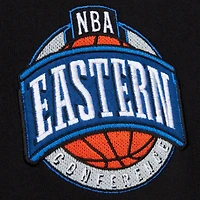 Men's Mitchell & Ness  Black Boston Celtics Hardwood Classics Blackout Collection Pullover Hoodie