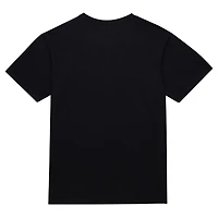 Men's Mitchell & Ness Black Boston Celtics Hardwood Classics Felt Applique Slub T-Shirt