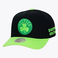 Casquette Mitchell & Ness noire pour homme Boston Celtics Hardwood Classics Legendary Away Pro-Pinch ajustable